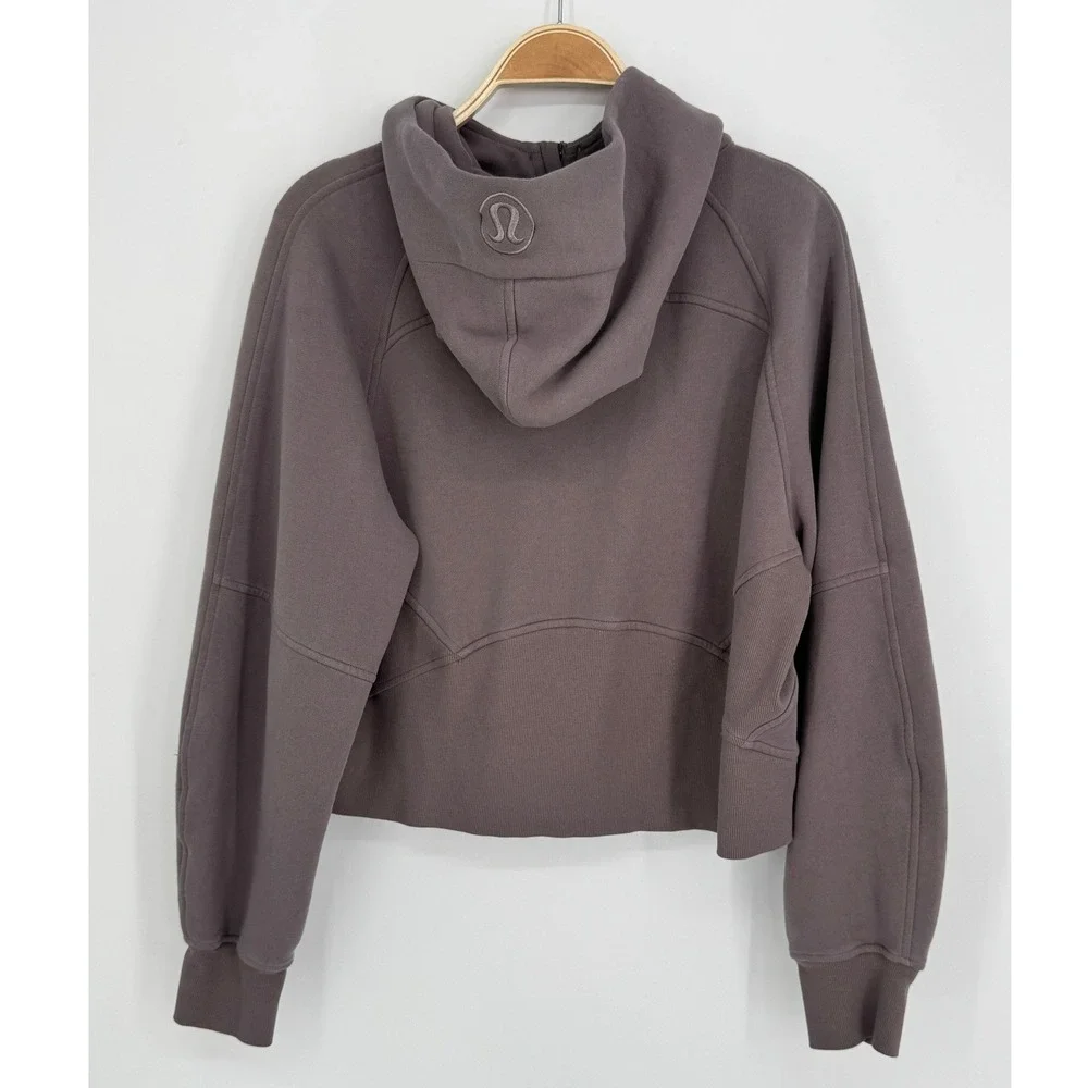 Lululemon Scuba Oversized Full Zip Hoodie Lunar Rock Medium Large Athleisure